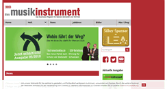 Desktop Screenshot of das-musikinstrument.de