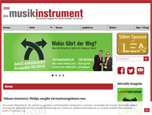 Tablet Screenshot of das-musikinstrument.de